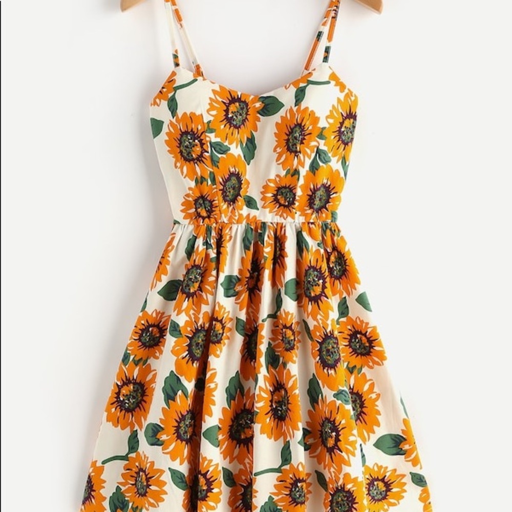 Shein Sunflower Mini-Dress